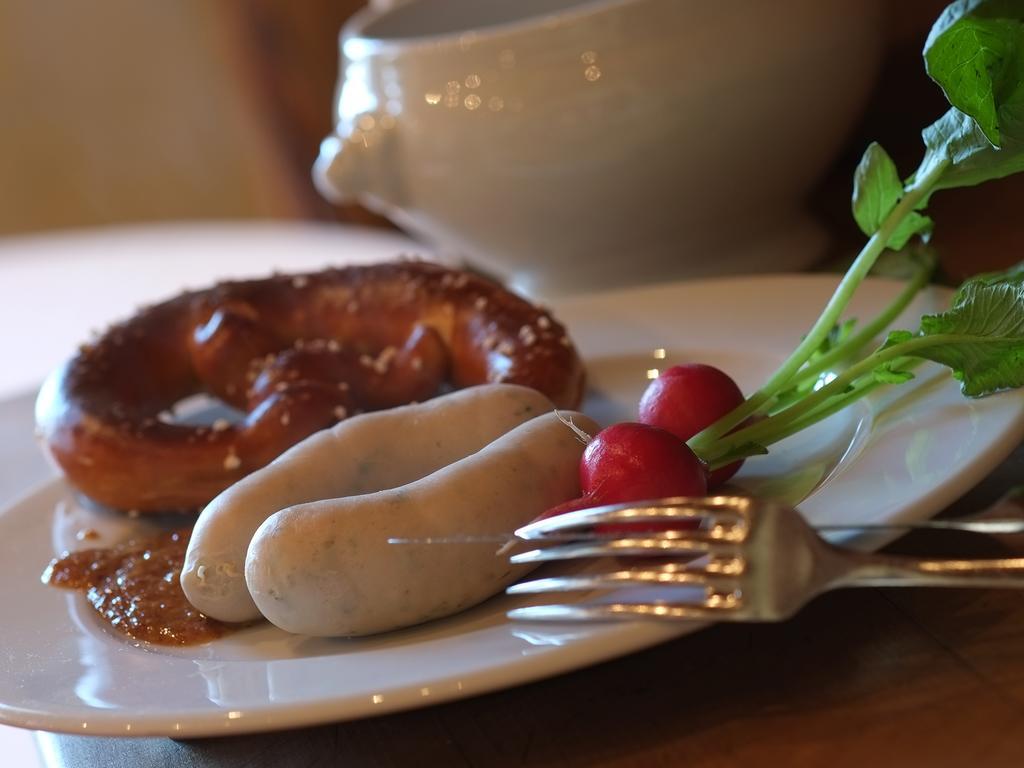 Hotel Brauerei Frohsinn 아르본 외부 사진