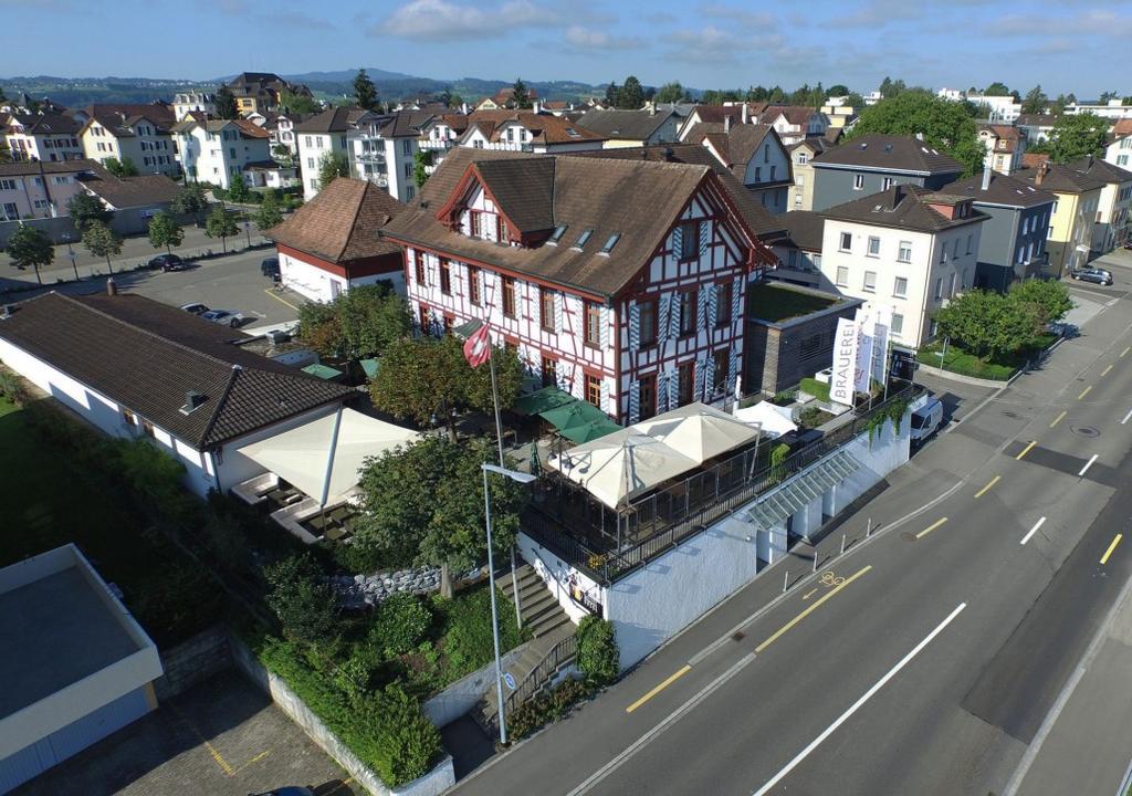 Hotel Brauerei Frohsinn 아르본 외부 사진